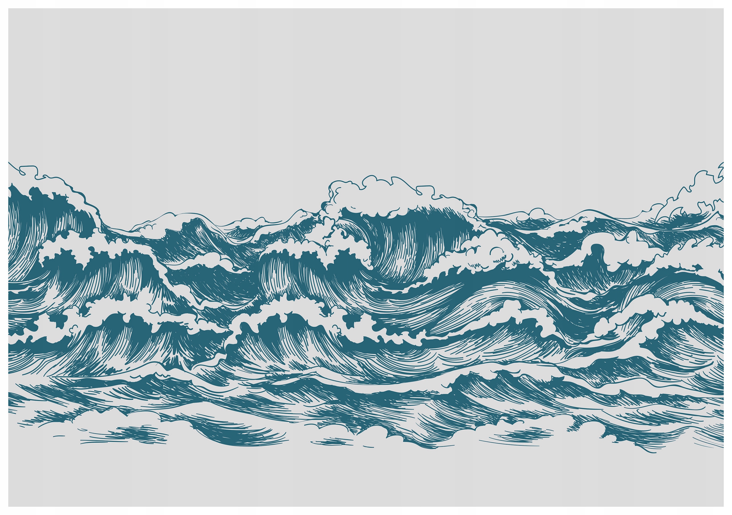 Fototapeta Mořské vlny geometrie abstrakce minimalismus vinyl 416x254 lepidlo