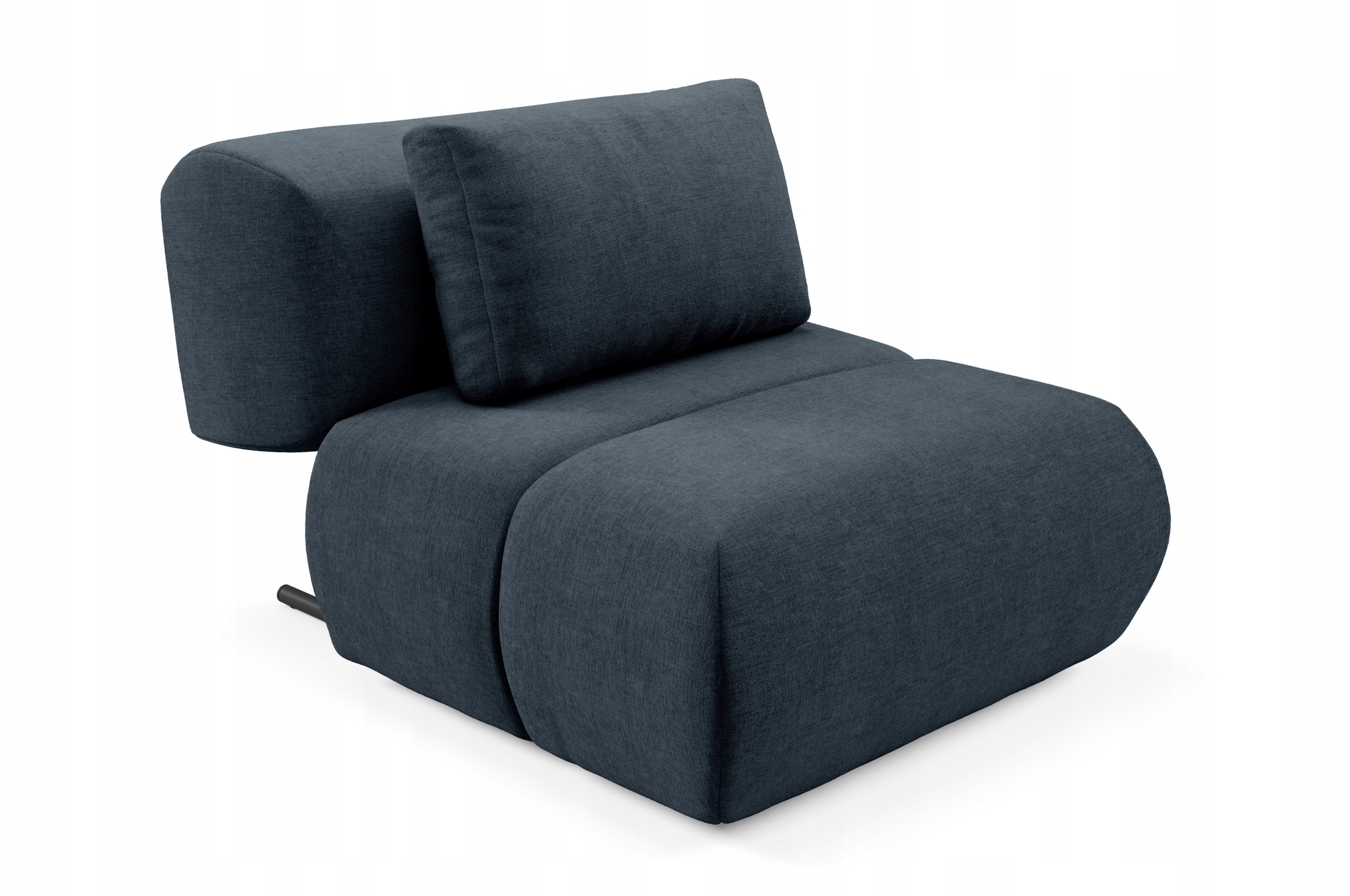 Křeslo Atomo do obývacího pokoje Pohodlné, Moderní styl, šenilová tkanina Modrá