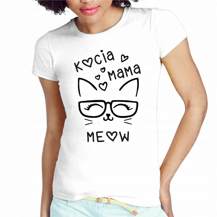 

Koszulka Damska Z Kotem Tshirt Na Prezent Kot Koty