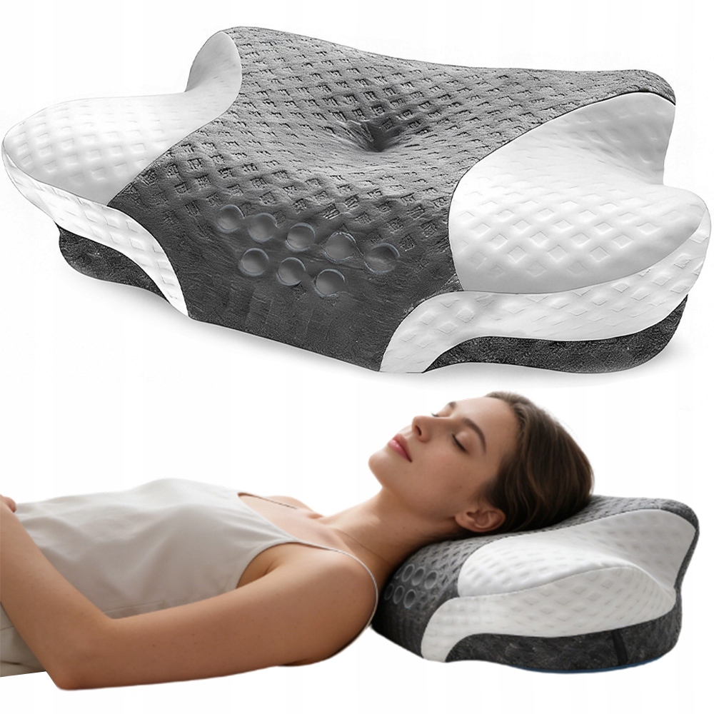 Poduszka Do Spania Na Boku I Brzuchu Ortopedyczna Profilowana Pianka Memory