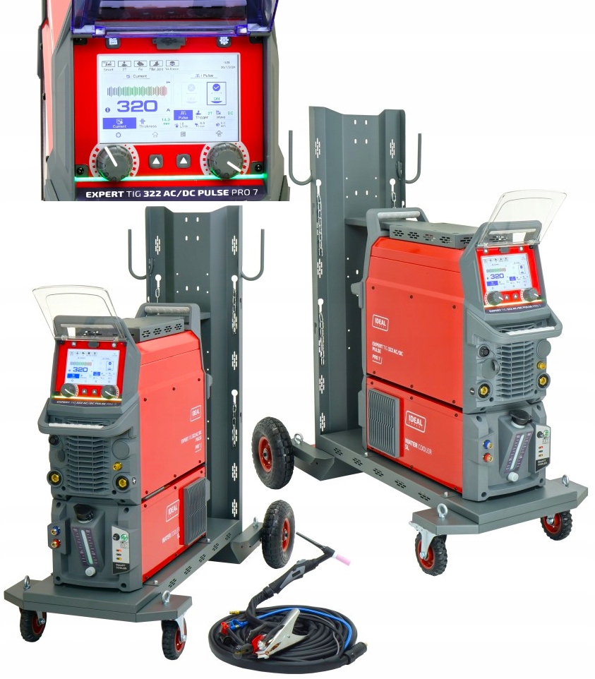 Spawarka IDEAL EXPERT TIG 322 AC/DC Pulse Pro7 LCD MMA ALUMINIUM 400V