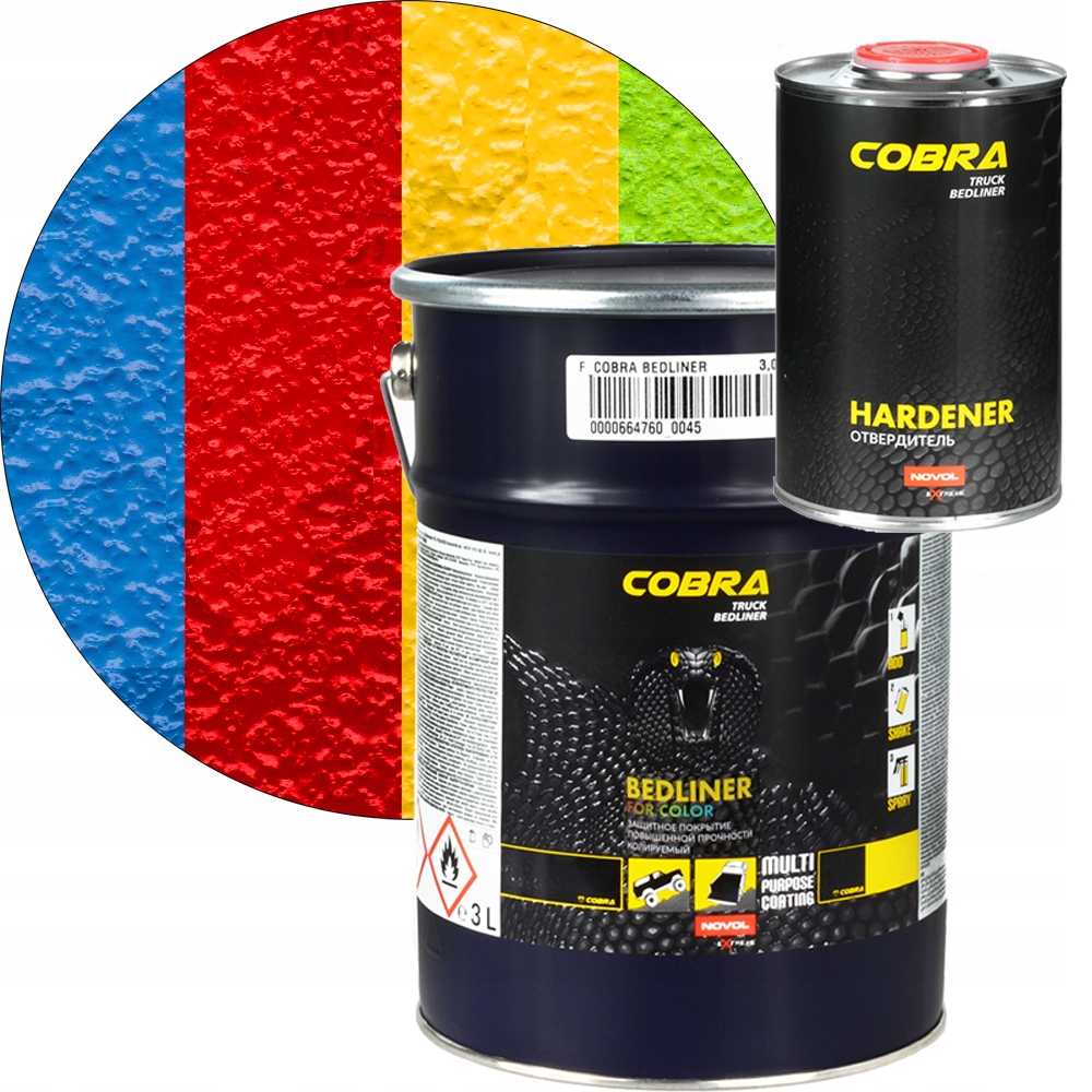 Novol Cobra Truck Bedliner Farba 3L