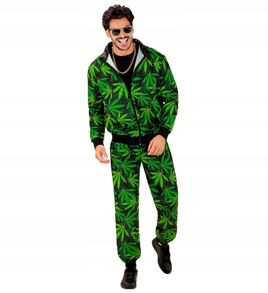 Kostým Teplákovka Marihuana Listy Konopí Dresiář M