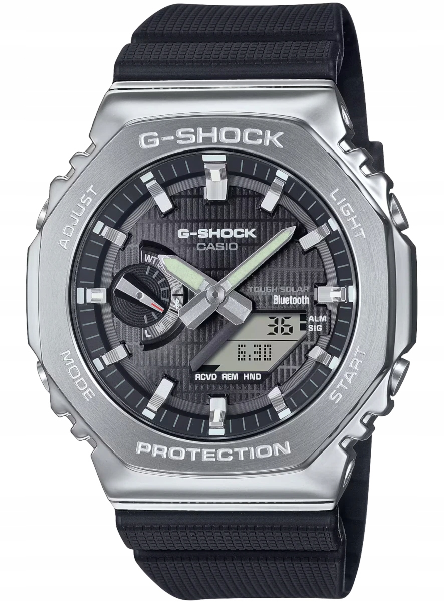 Sportovní pánské hodinky Casio G-Shock Steel GBM-2100A se solární baterií