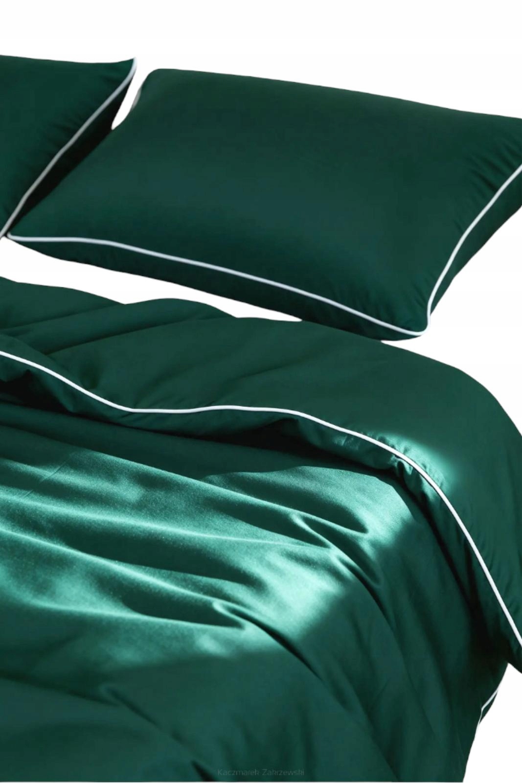 Posteľná Bielizeň bambusová 160x200 fľašková s bielou bizovkou