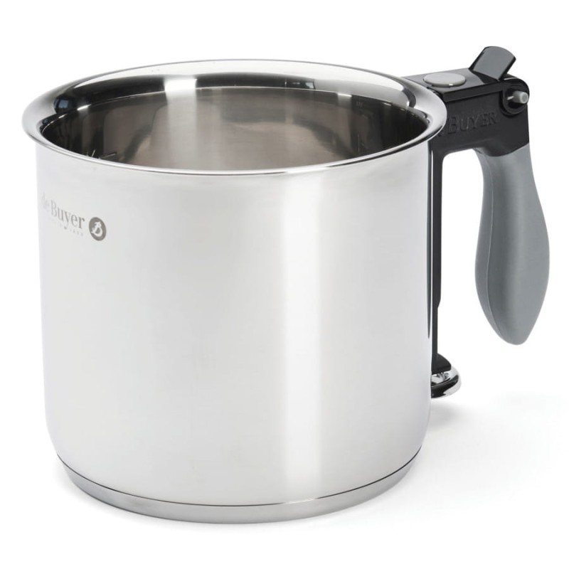 De Buyer Hrniec s vodným plášťom 1.5 l na čokoládový krém a omáčku, indukcia