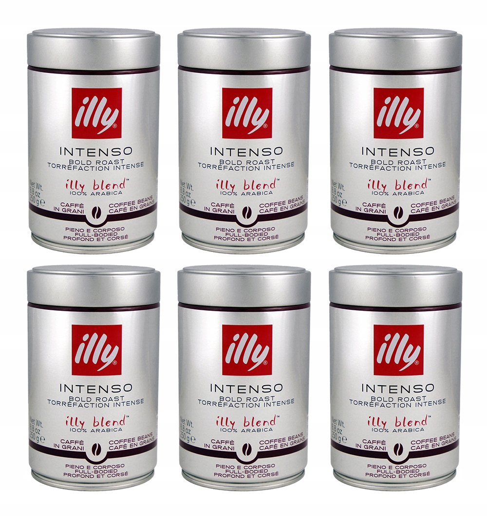 Kawa ziarnista Illy Intenso Espresso Dark arabica puszka 250g (6 szt.)