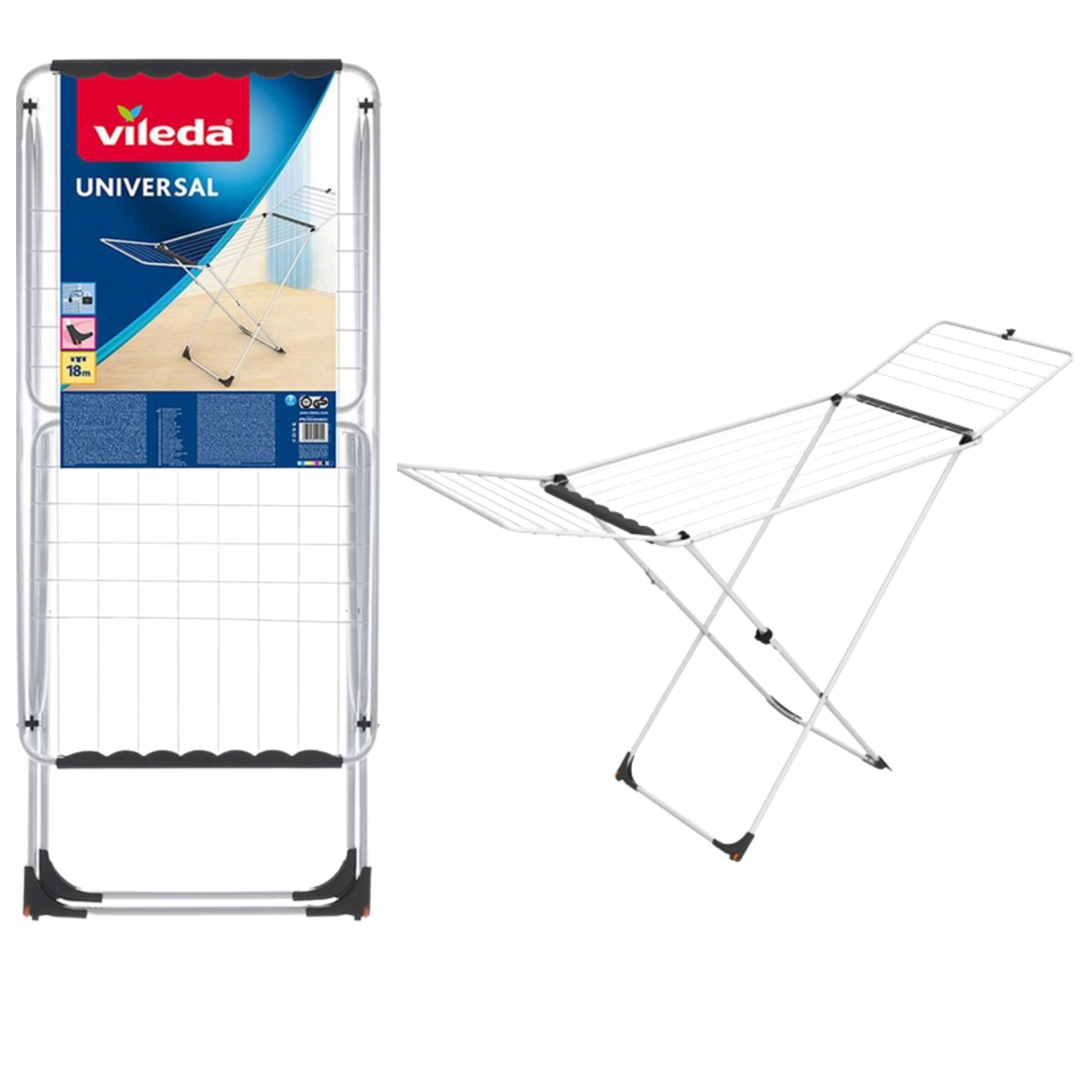 Suszarka do ubrań Vileda Rozkładana Balkonowa 18m