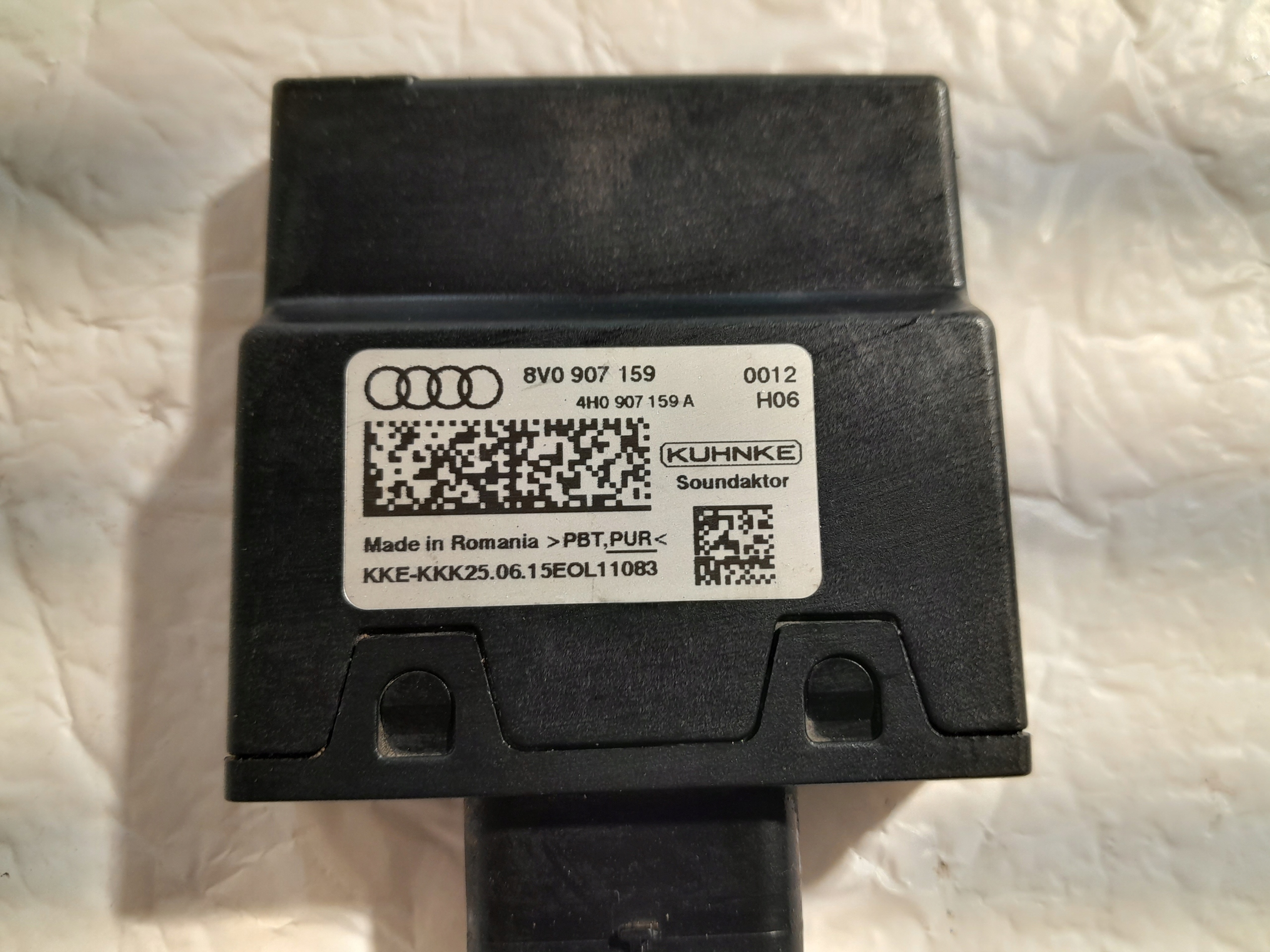 AUDI A3 S3 8V module control unit DZWIEKU 8V0907159 4H0907159A
