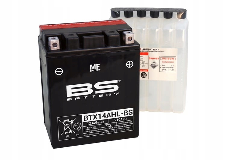 Bs Battery Bezúdržbová batéria s kyselinou BTX14AHL 300607