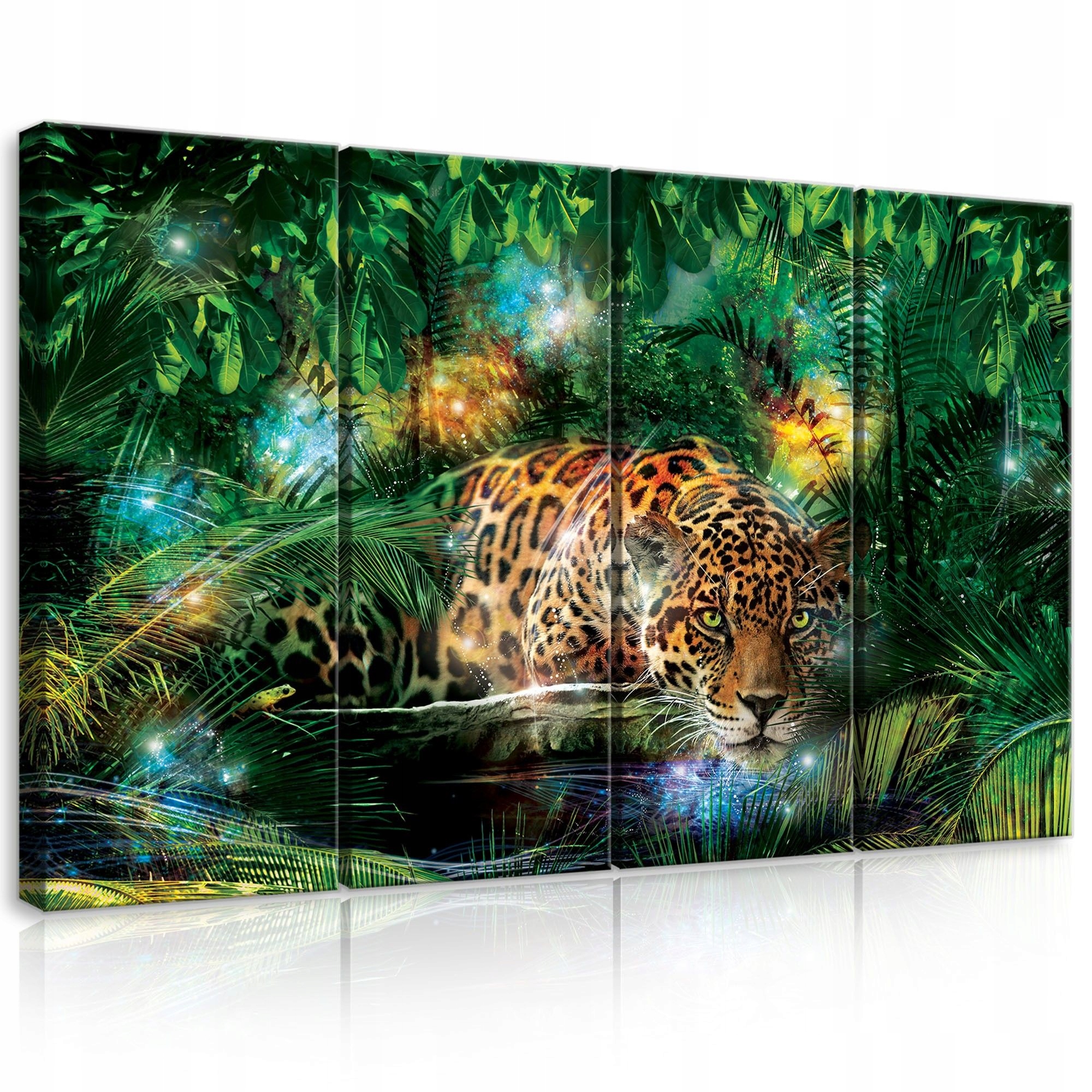 Obraz 120x80 Jaguar džungle dravec divoká příroda tropy noc magie