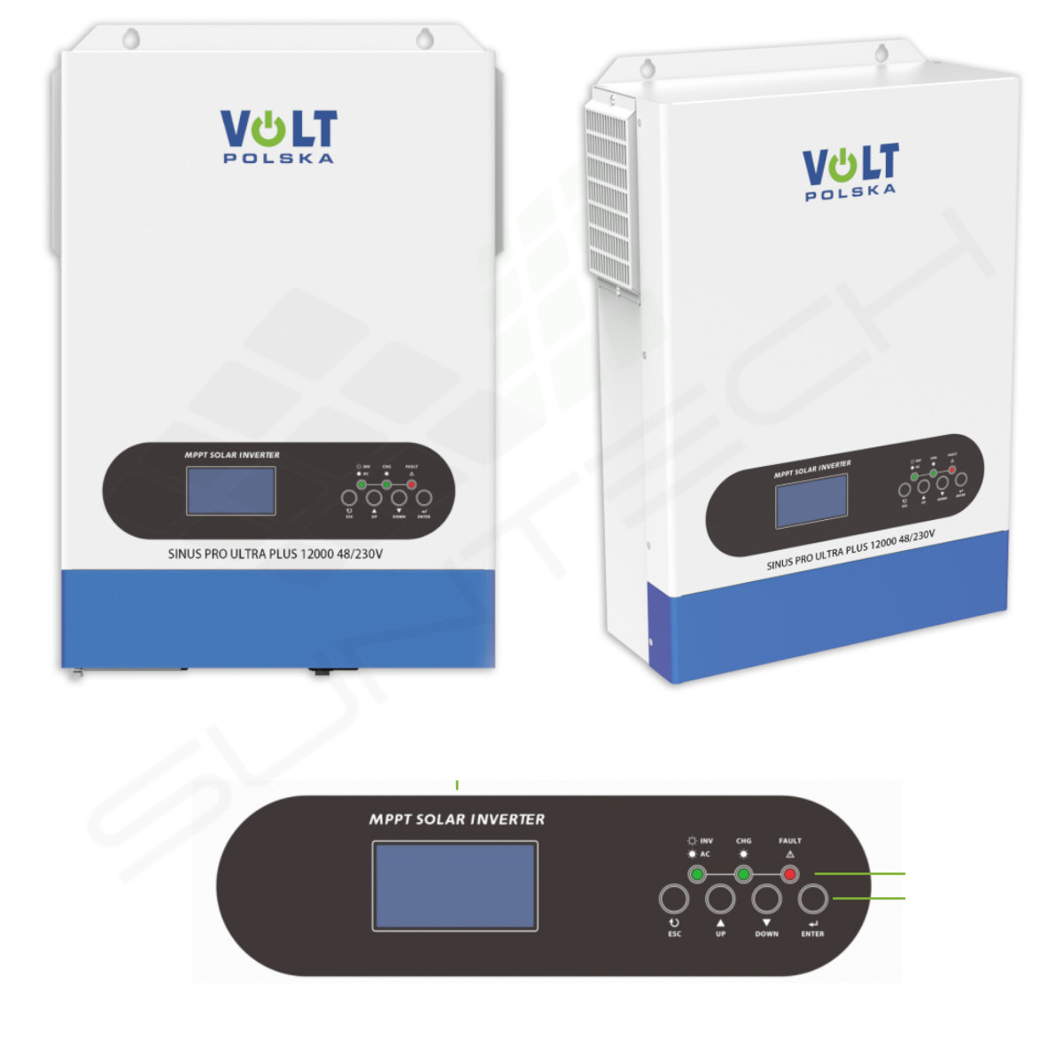 Inwerter Solarny Sinus Pro Ultra Plus 12000W 48/230V 120A Mppt (60-500V)