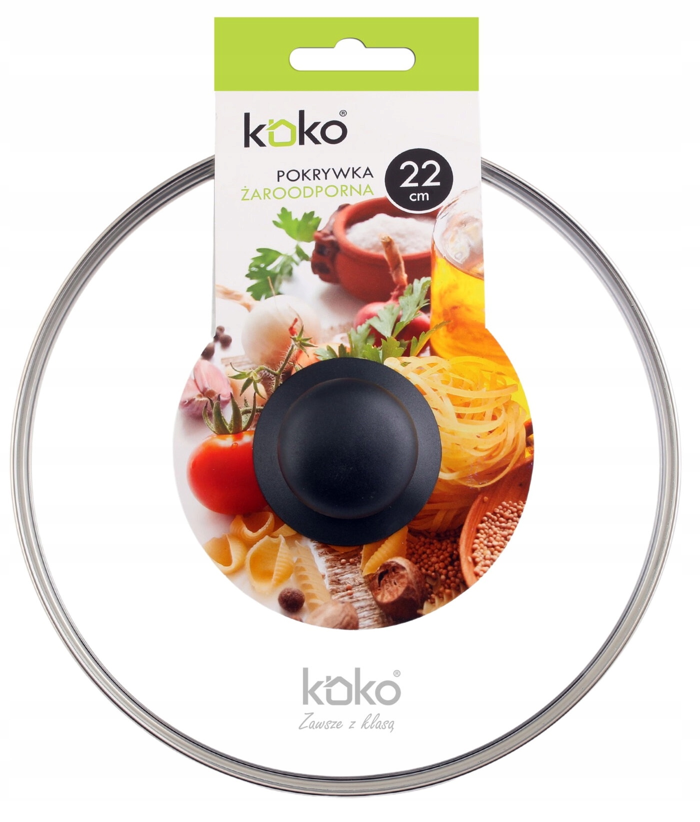 

Pokrywka Pokrywa Żaroodporna Szklana 22 CM Koko
