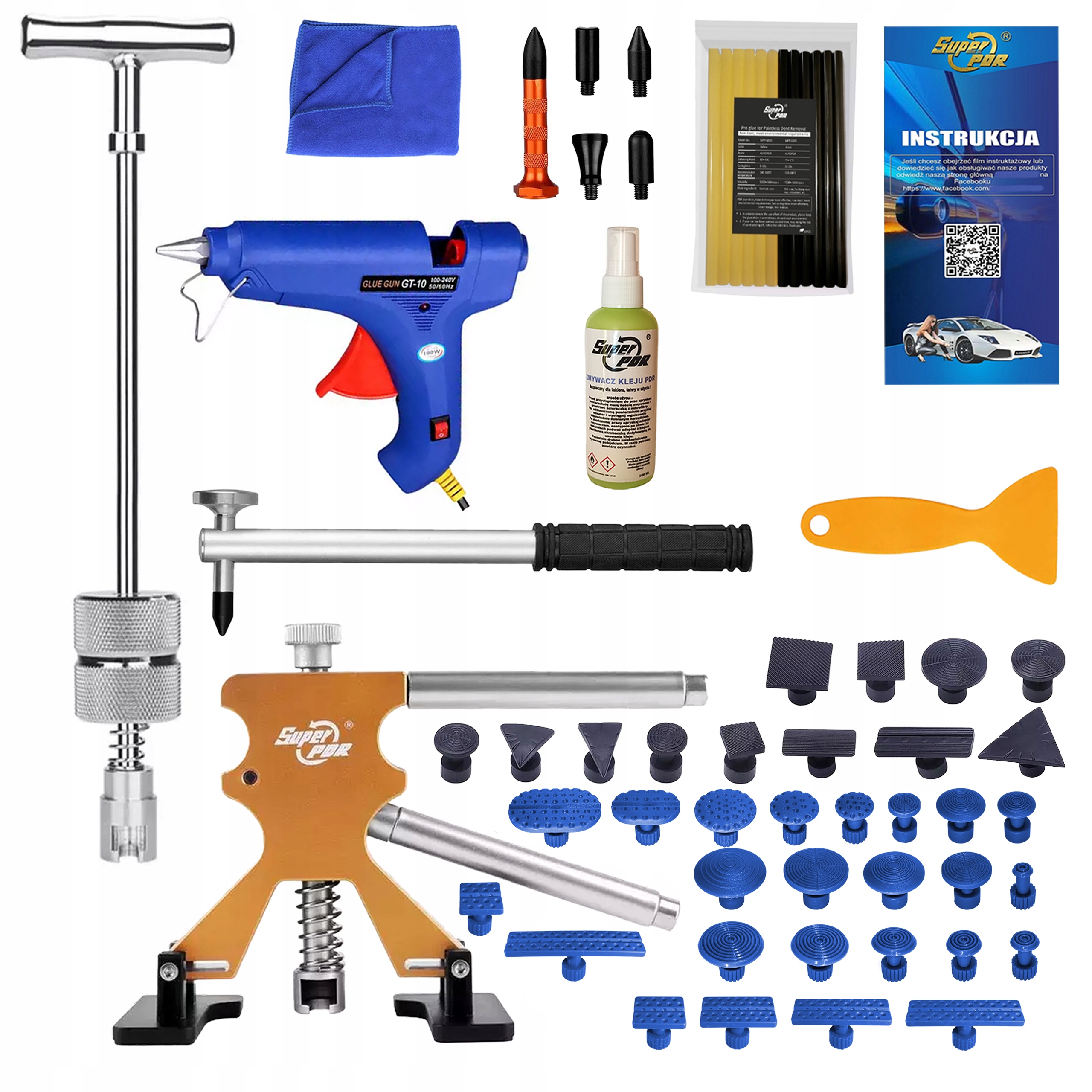 Sada na odstraňování promáčklin Nástroje pdr Sada pdr Setrvačné kladivo