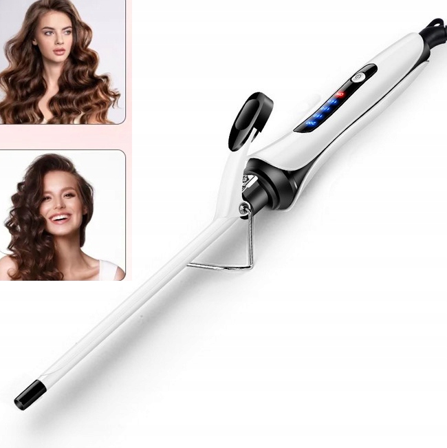 Lokówka Do Kręcenia Włosów Loków Ceramiczna Falownica 9MM Led