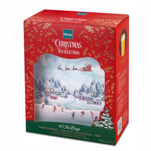 Levně Dilmah Sada čajů Christmas Tea Selection 40 sáčků