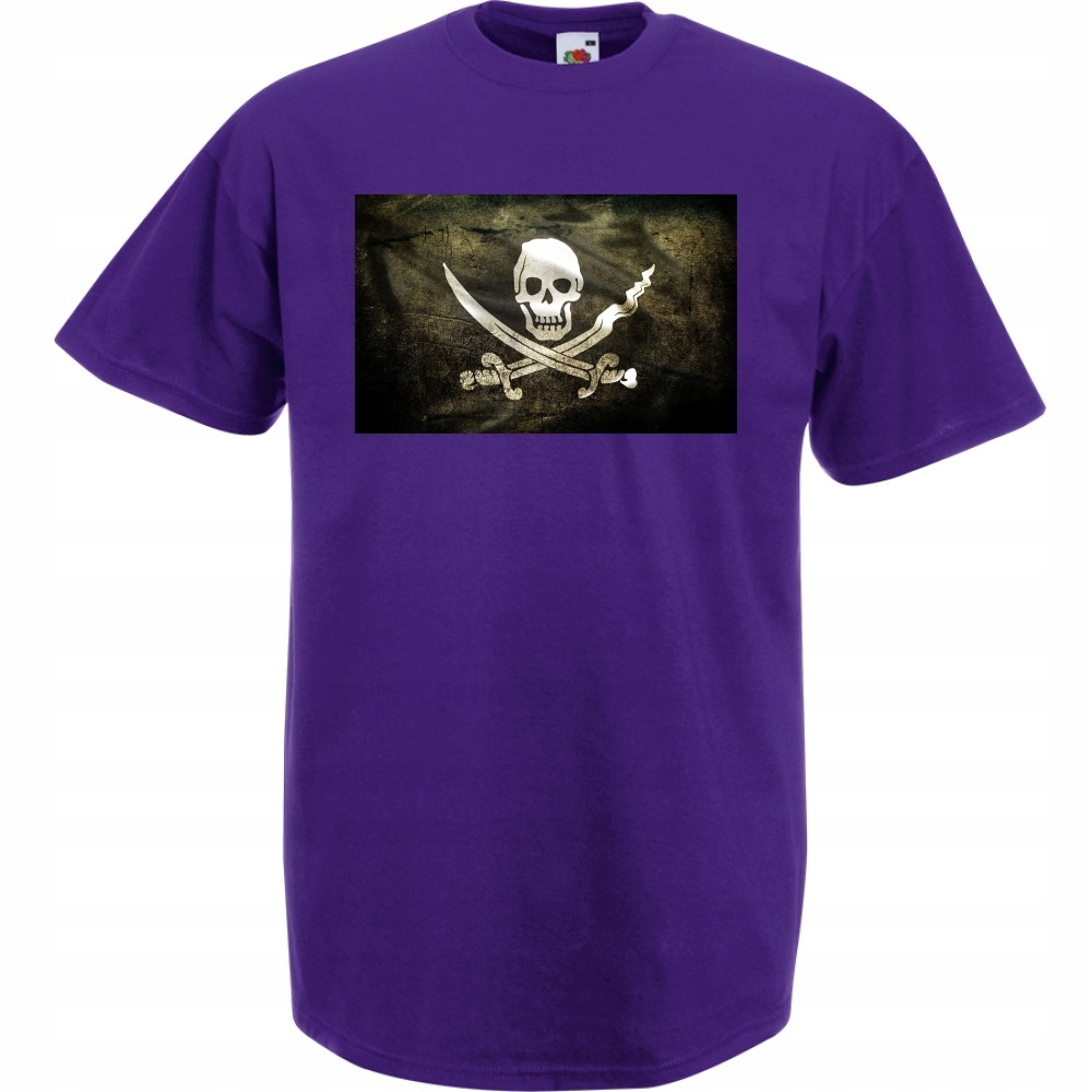 

Koszulka z nadrukiem flaga piracka Jolly Roger XL