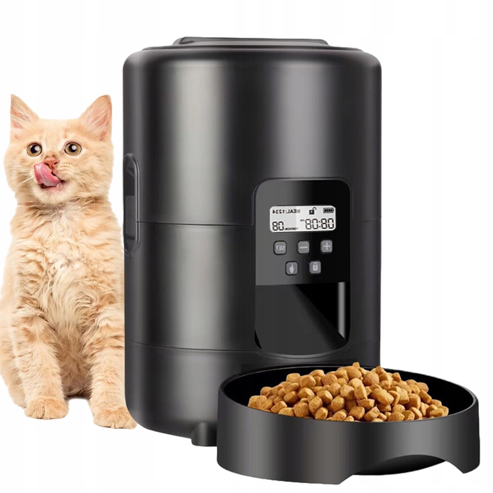 Automatický Podavač Krmiva Pro Kočky A Psy 2 L, Odnímatelná Konstrukce