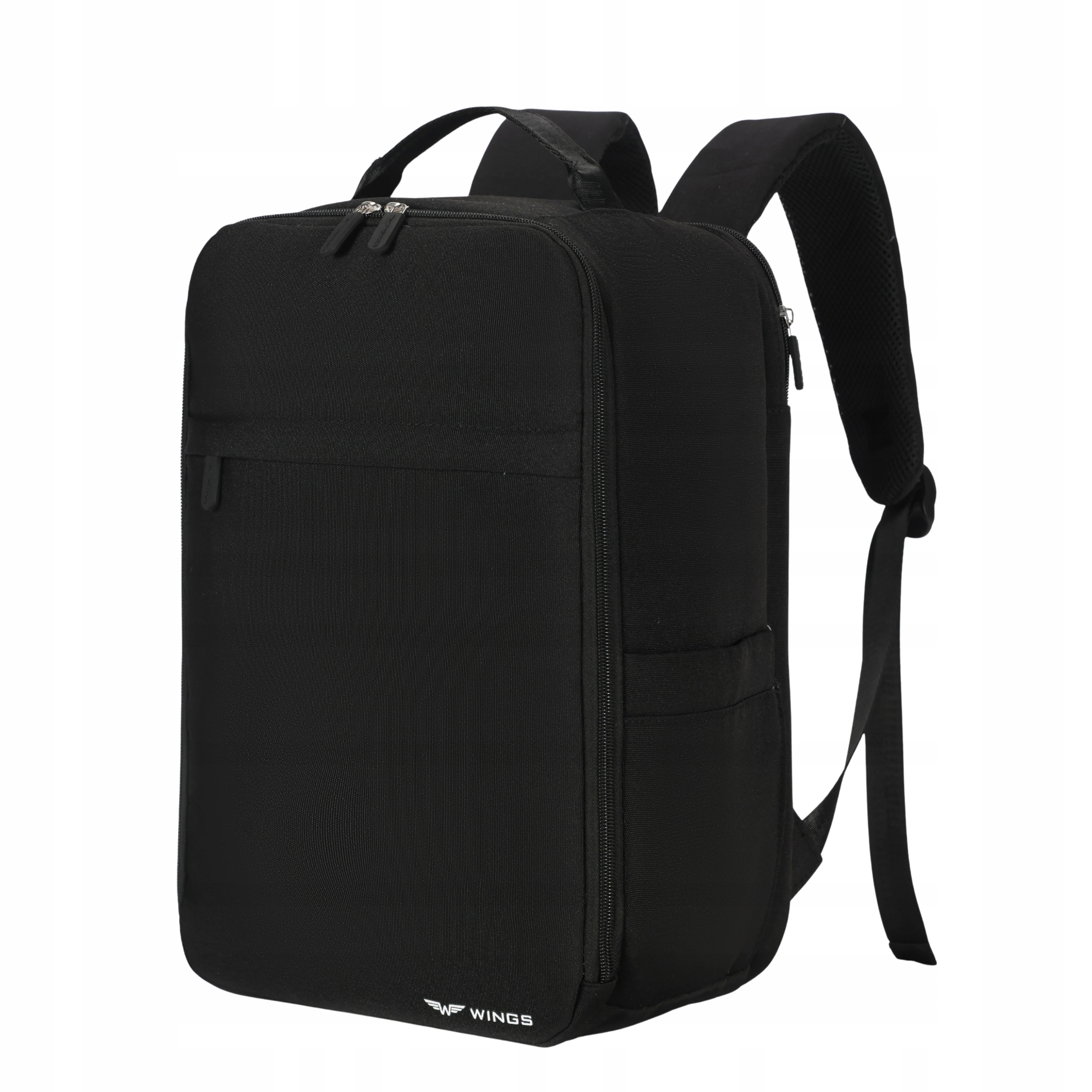 Plecak Kabinowy Wings 40x25x20 Ryanair Wizz Air Laptop 15,6 20L Czarny