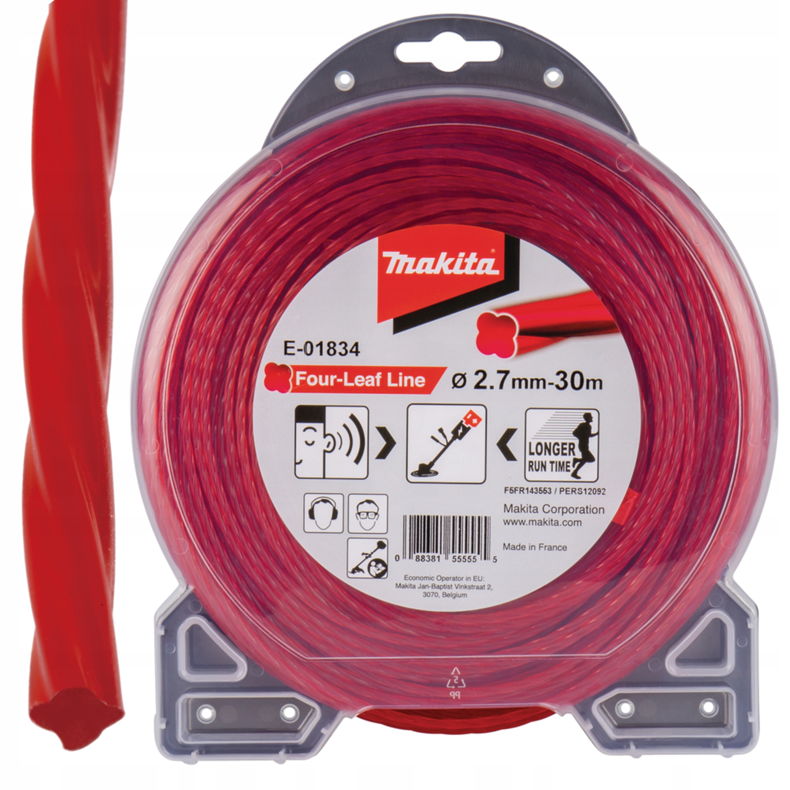 

Żyłka Tnąca 2,7mm Koniczyna 30m Makita E-01834