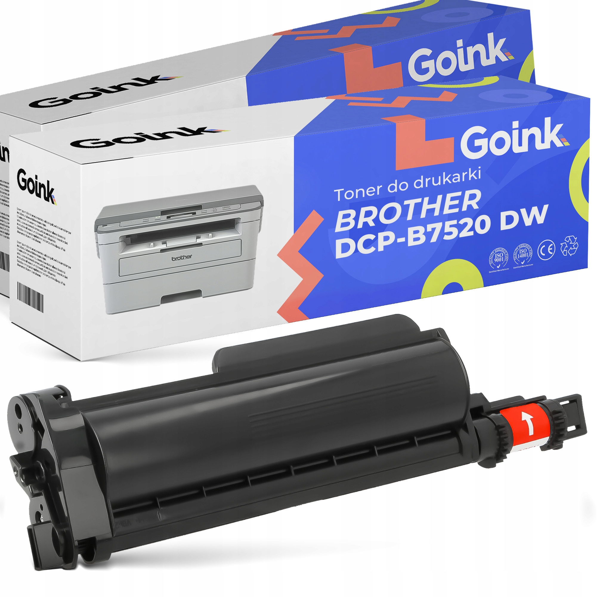 

2x Toner do Brother DCP-B7520 Dw Czarny TN-B023