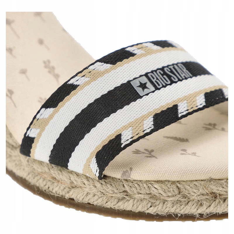 Białe Sandały Big Star Modne Espadryle Damskie Rozmiar 38