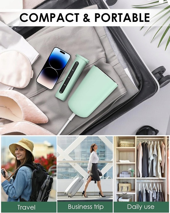 Parownica ręczna Steamer do ubrań Homeasy MINT GREEN 800 W Typ ręczny