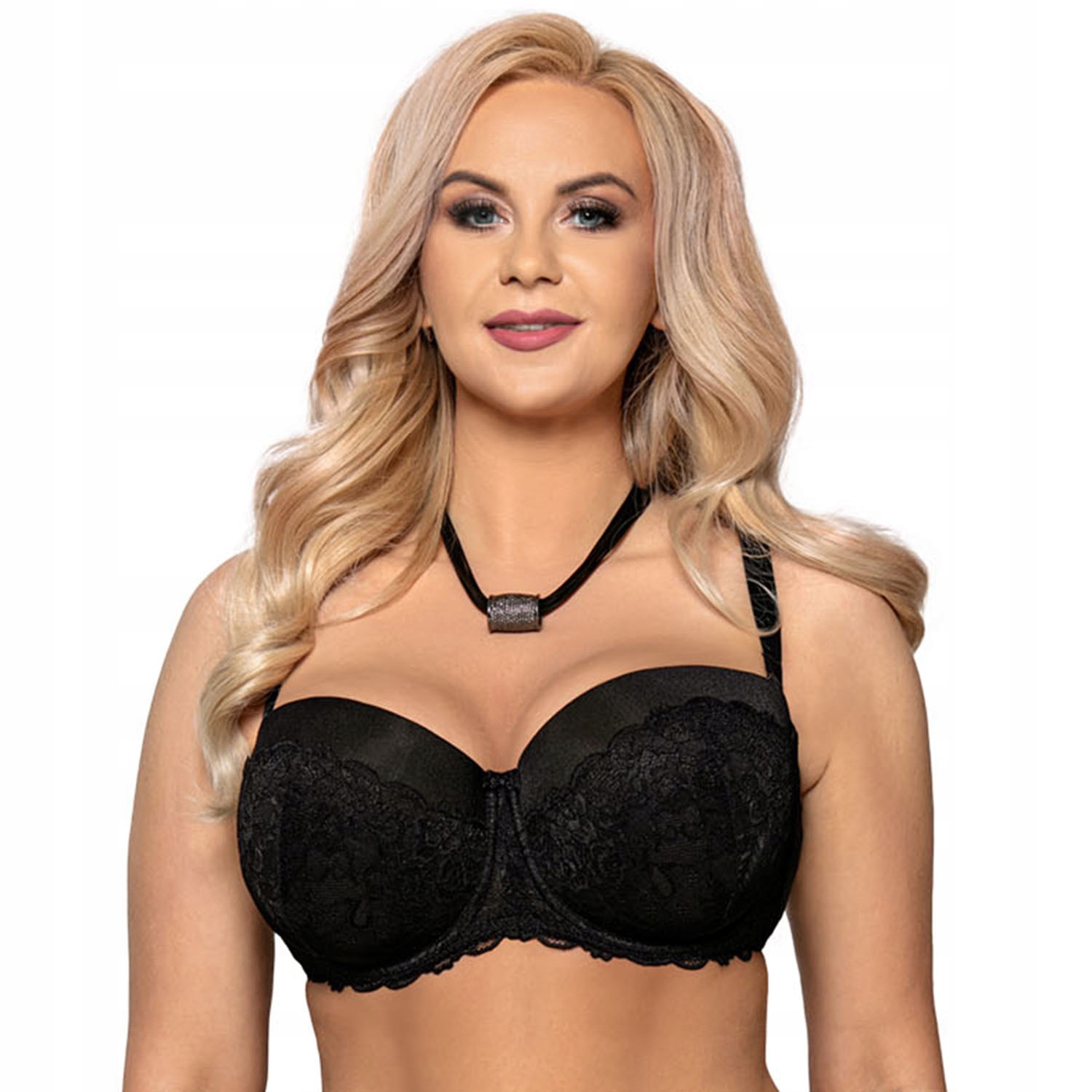 Vena VB-235 černá Podprsenka Balkonetka 80G