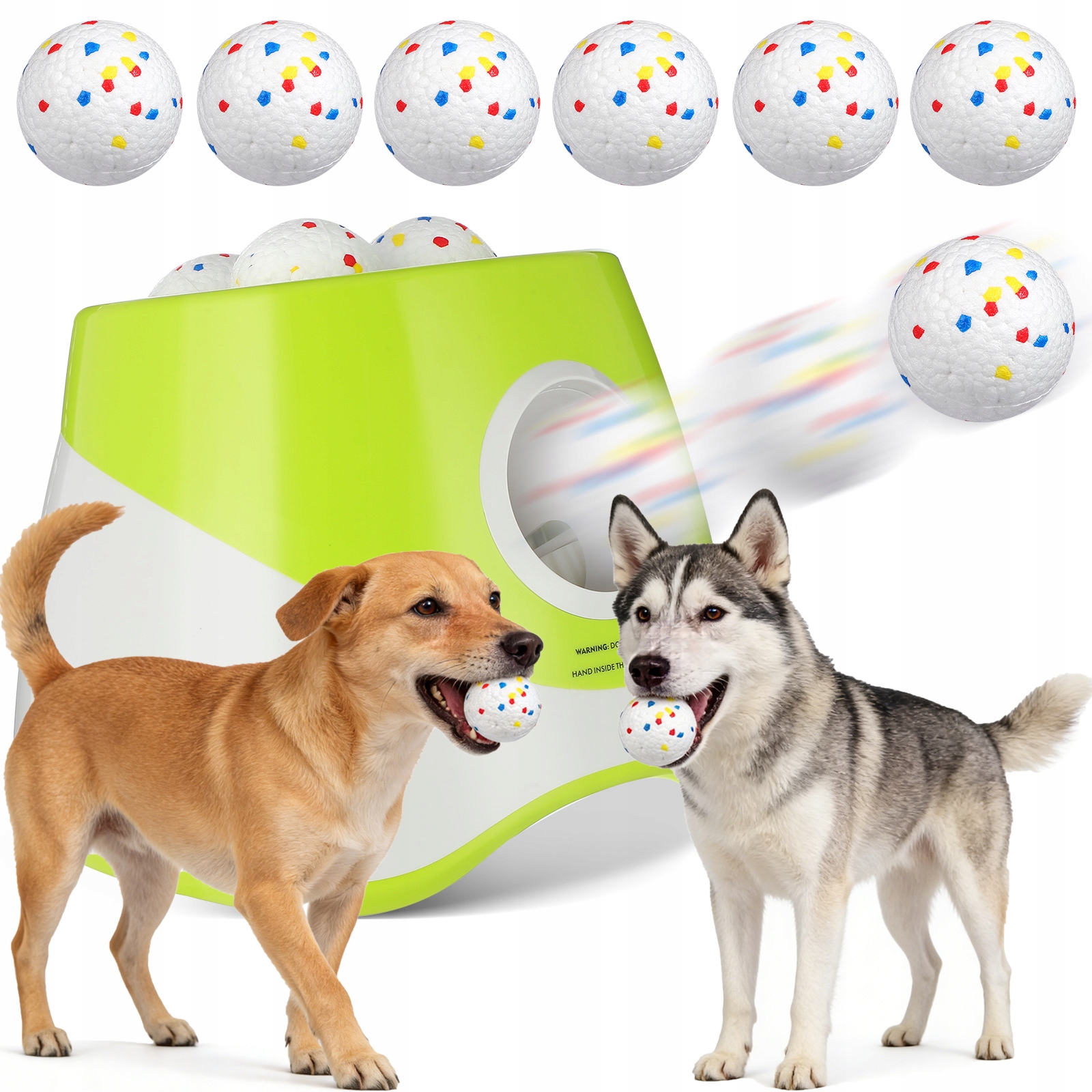 Levně Automatický vrhač míčků pro psy pro interaktivní hru 6 Etpu míčků