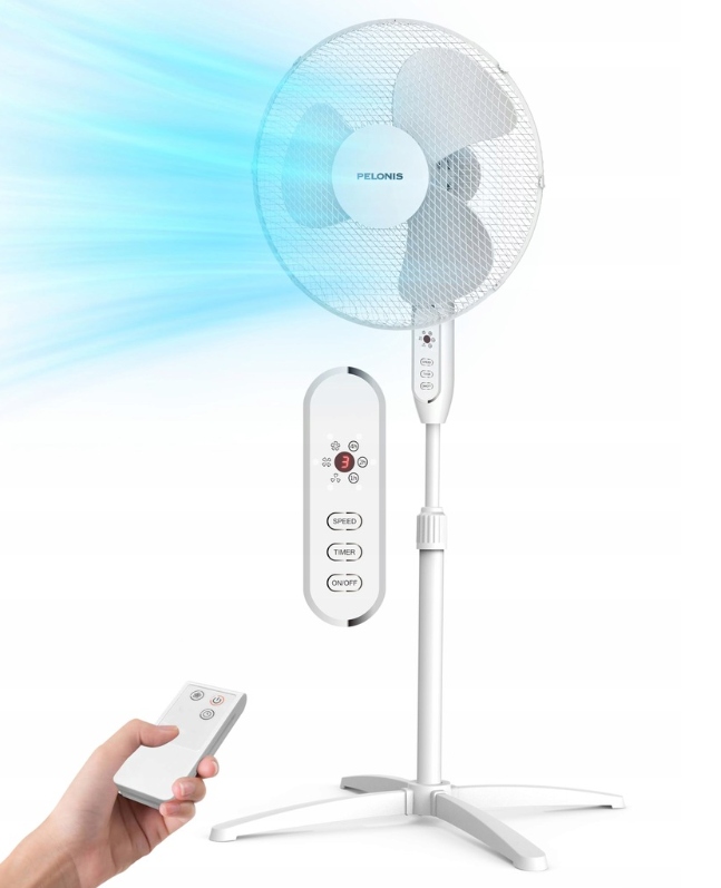 Pelonis Stojanový ventilátor s diaľkovým ovládaním