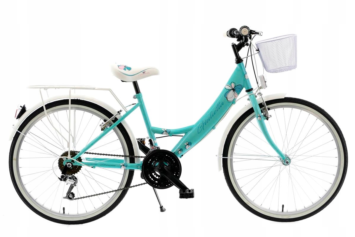 Rower 24'' Kands Giulietta Miętowa +kosz 2024