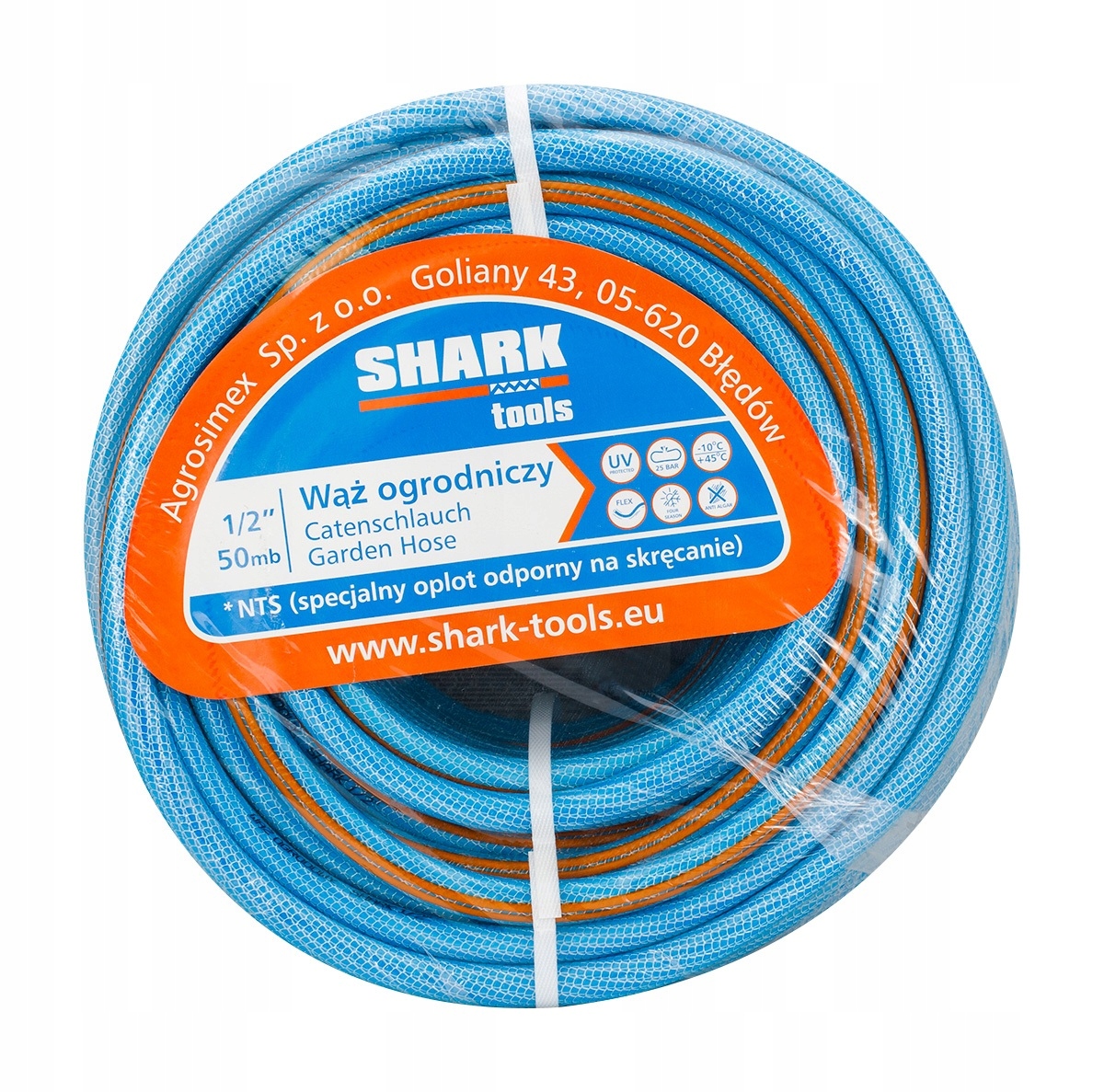 Wąż ogrodowy 1/2" 50m SHARK