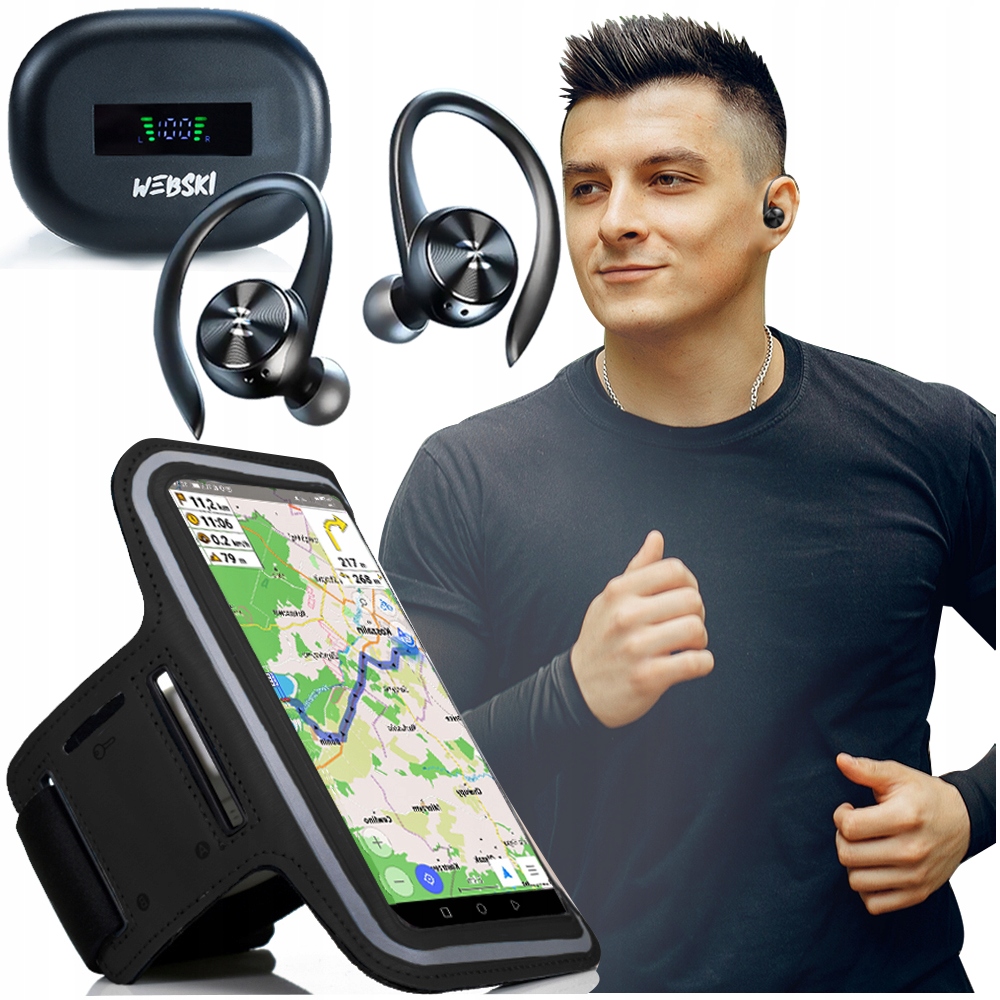 

Słuchawki Bezprzewodowe Sportowe Tws Bluetooth 5.0