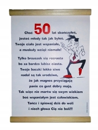 

Dyplom na 50 urodziny dla Taty Faceta