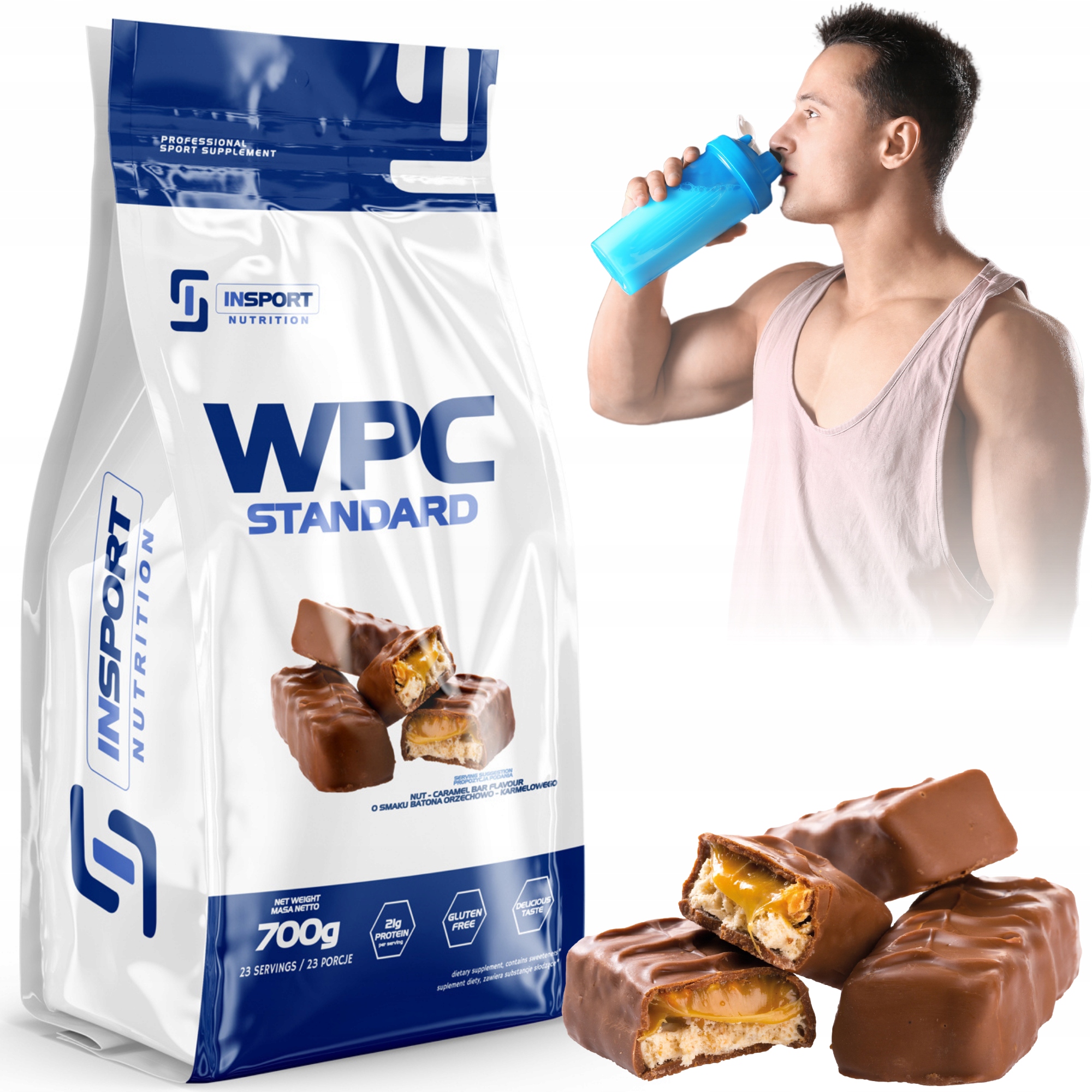 WPC STANDARD 700g WHEY PROTEIN SRVÁTKOVÝ PROTEÍN BCAA | INSPORT