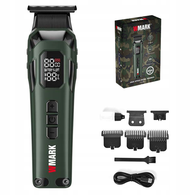 Wmark NG-8280G Trymer do włosów Profesjonalny Barber 2 ostrza 5 prędkości