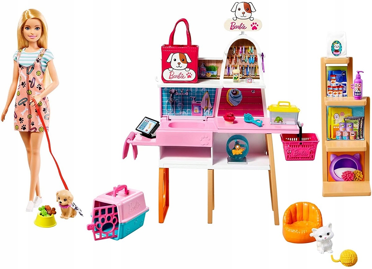 

Barbie Sklepik salon dla zwierzaków GRG90