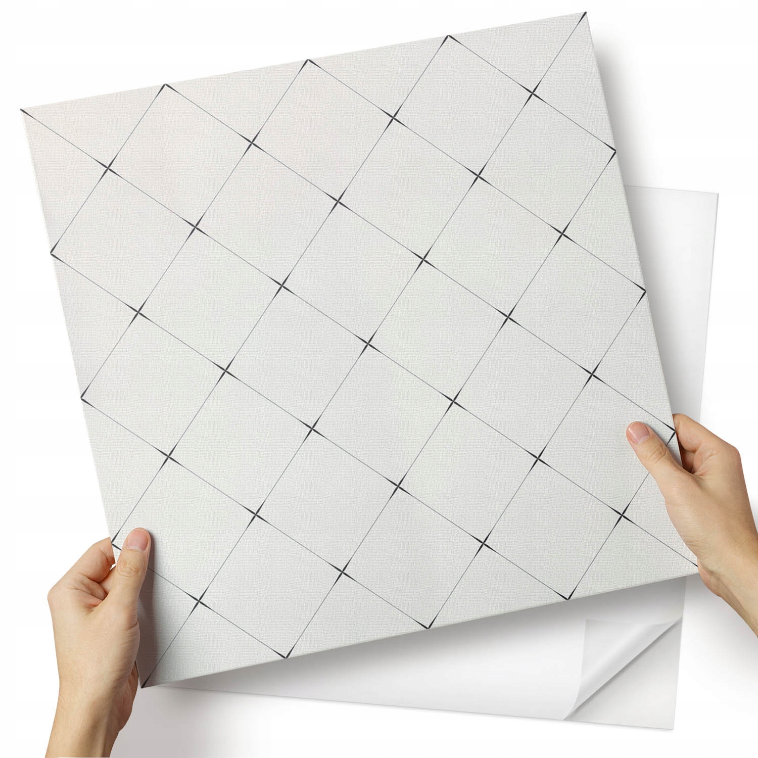 Komplet panelů Vinyl Pvc Rombové figurky v moderním provedení 4x50x50 cm