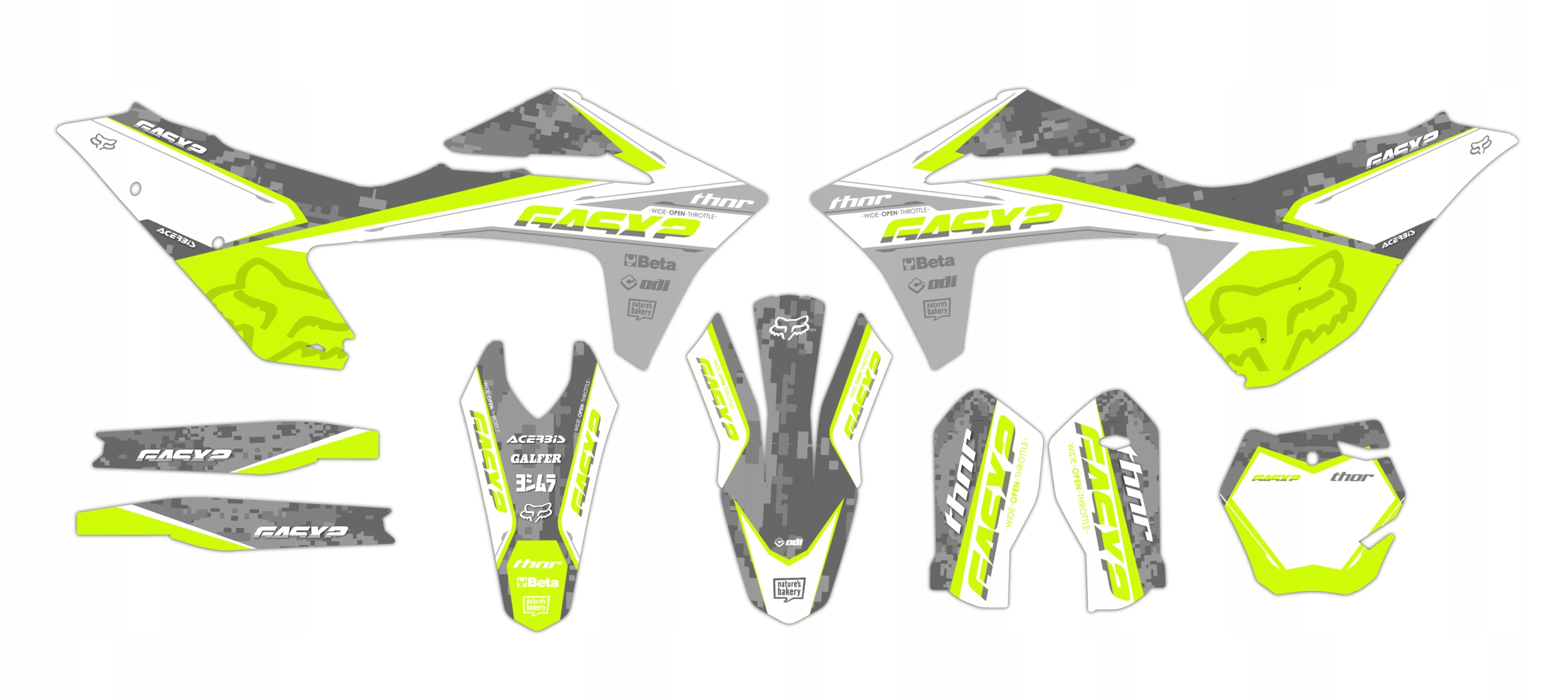 Dýha Samolepky na motor Gas Gas MC Mc-f 2021 2022