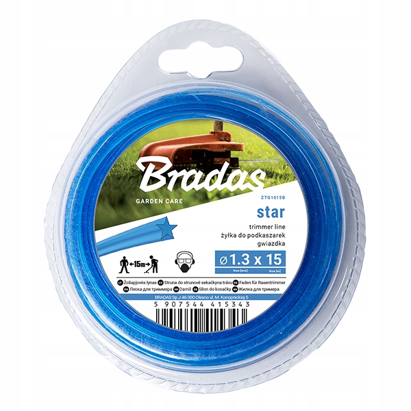 

Żyłka tnąca do podkaszarek gwiazda 2,4 mm Bradas