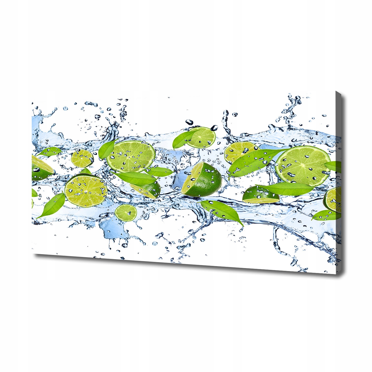 

Foto obraz na płótnie Limonki i woda 140x70 cm