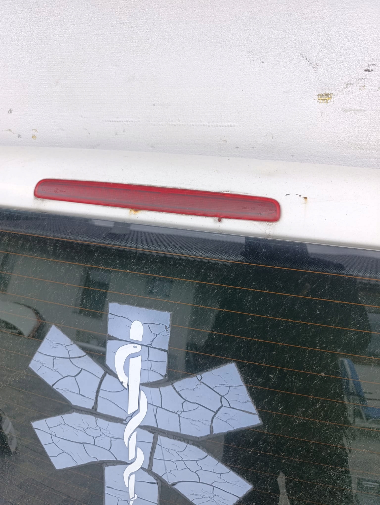 trunk door cover boot VW T5 T5 lift rear part biala