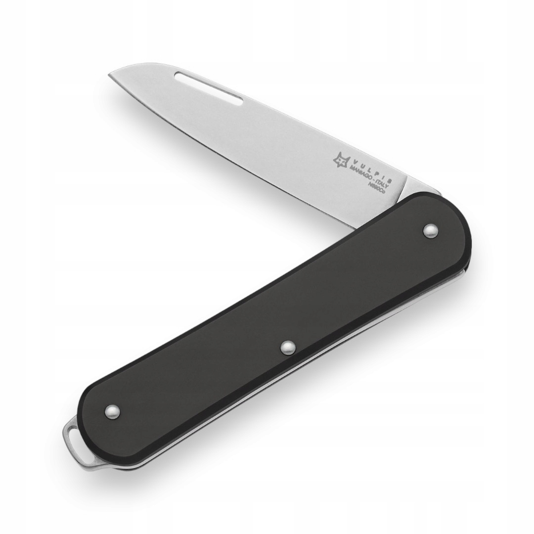 Nůž Fox Knives Vulpis FXVP130BK Polished N690 Black Anodizovaný hliník
