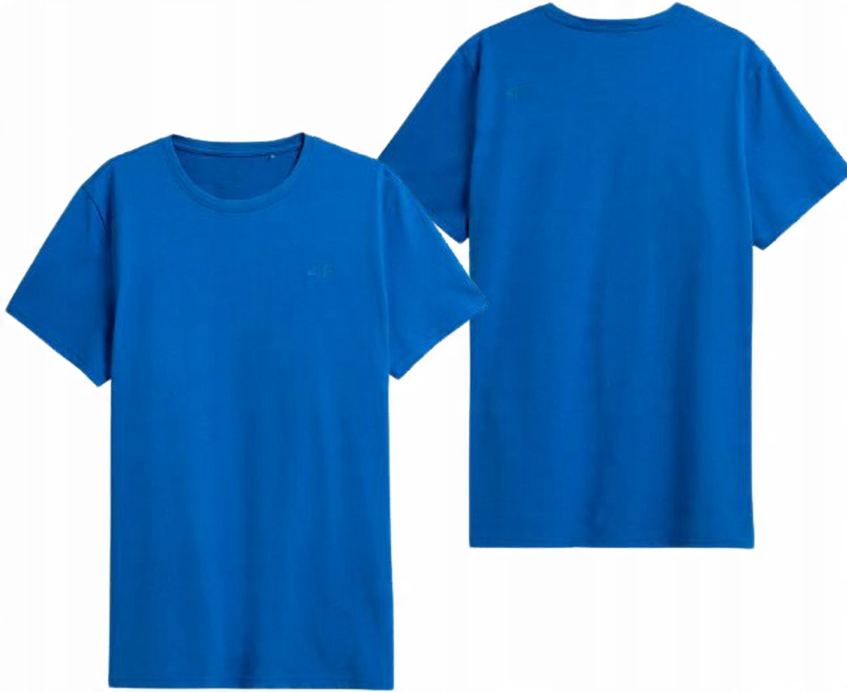 

T-shirt męski bawełniany 4F TSM352 niebieski XL