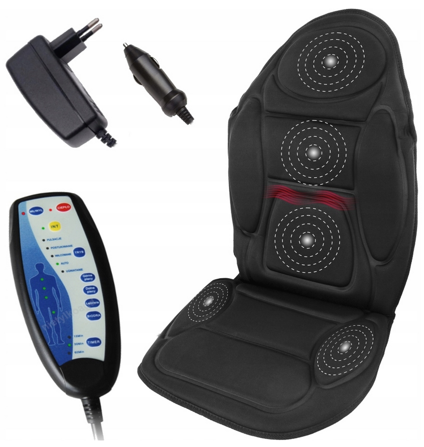 MATA MASUJĄCA FOTEL DO MASAŻU 5 STREF DO DOMU AUTA EAN (GTIN) 5901832374572