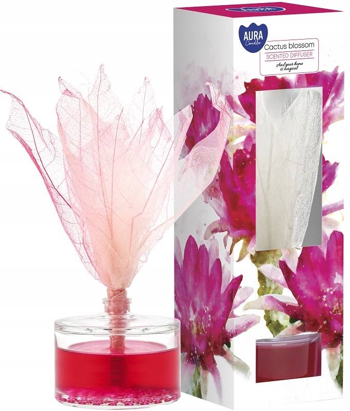 Dyfuzor odświeżacz zapachowy z liściem KWIAT KAKTUSA dz50l Bispol 50ml