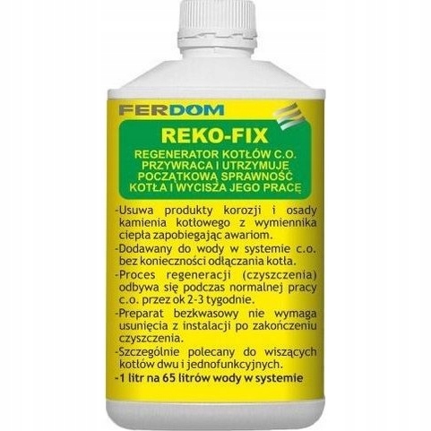 Ferdom Reko-Fix Regenerátor kotlů 1L utišuje provoz a zjednodušuje systém C.o.