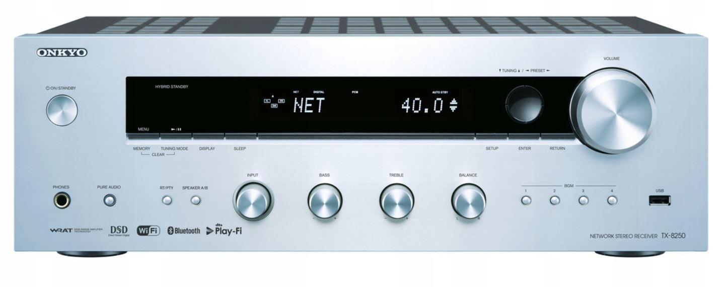 ONKYO TX-8250 SILVER AMPLITUNER 2.1 NOWY JM