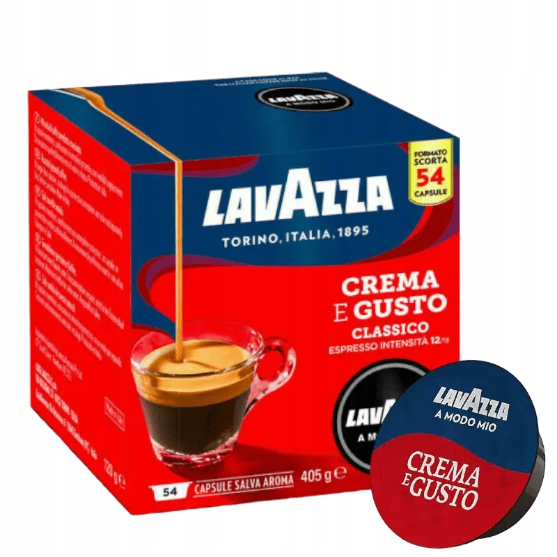 Levně Kapsle pro Lavazza A Modo Mio Crema e Gusto 54 ks Krémová Káva/Espresso