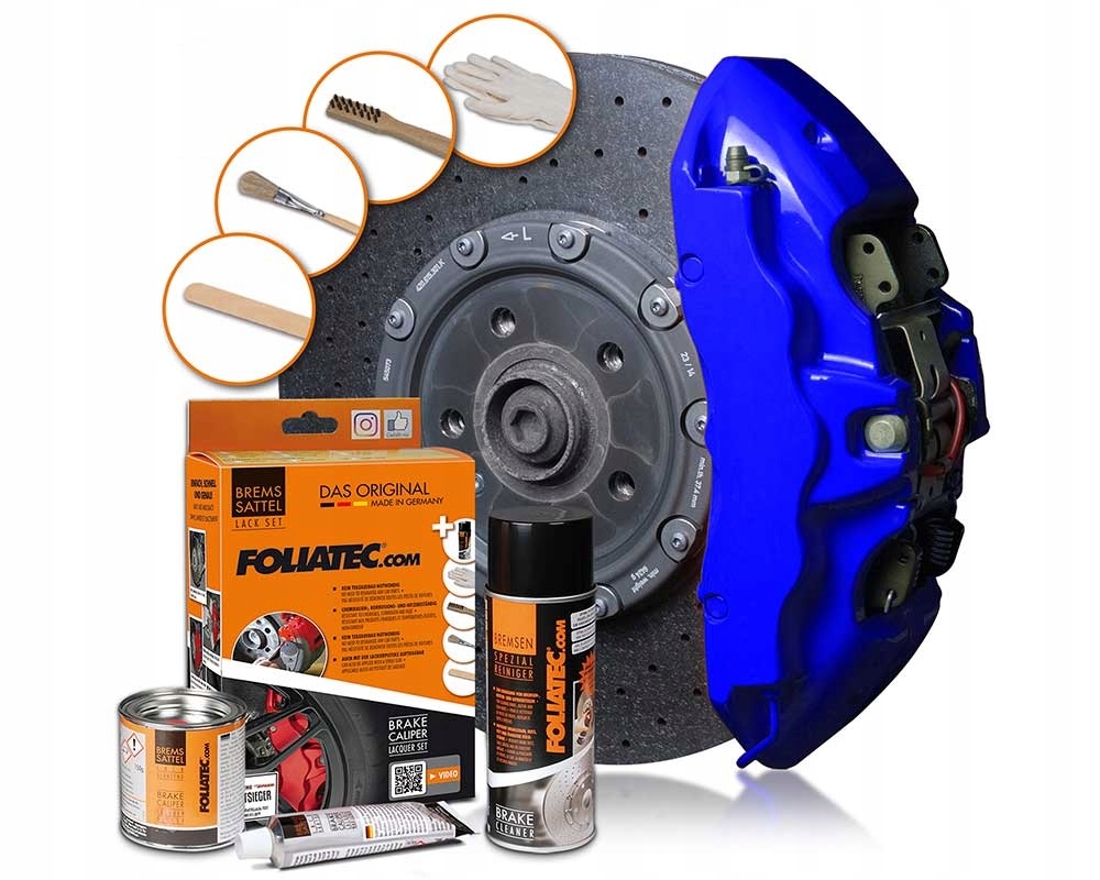 Foliatec lakier farba do zacisków hamulcowych RS-Blue